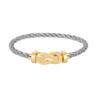 [LUCKY LOVE]CHANCE LARGE 8 FIGURE BUCKLE NO DIAMOND BRACELET GOLD
