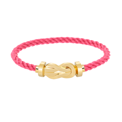 [LUCKY LOVE]CHANCE LARGE 8 FIGURE BUCKLE NO DIAMOND BRACELET GOLD