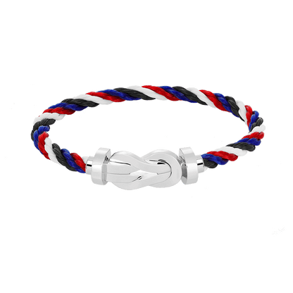 [LUCKY LOVE]CHANCE LARGE 8 FIGURE BUCKLE NO DIAMOND BRACELET SILVER