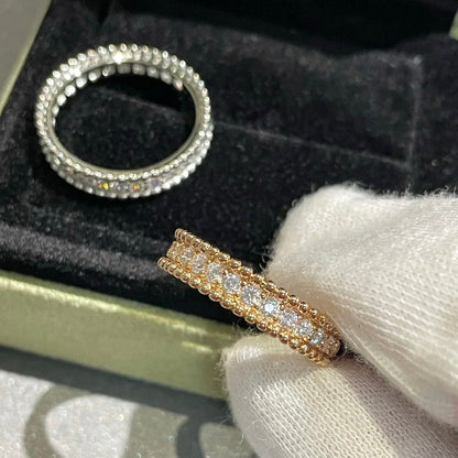 [LUCKY LOVE]PERLEE DIAMOND SILVER RING