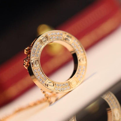 [LUCKY LOVE]LOVE NECKLACE ADJUSTABLE ROSE GOLD