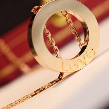 [LUCKY LOVE]LOVE NECKLACE ADJUSTABLE ROSE GOLD