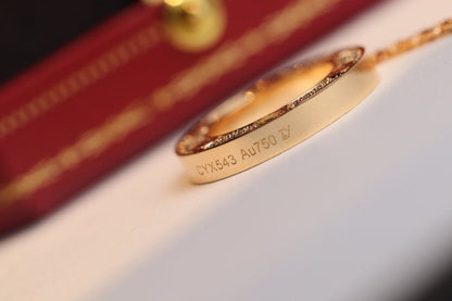 [LUCKY LOVE]LOVE NECKLACE ADJUSTABLE ROSE GOLD