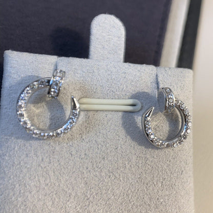 [LUCKY LOVE]JUSTE EARRINGS SILVER DIAMONDS