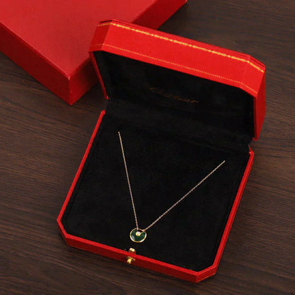 [LUCKY LOVE]AMULETTE GOLD MALACHITE NECKLACE