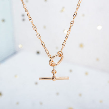 [LUCKY LOVE]ECHAPPEE NECKLACE PINK GOLD