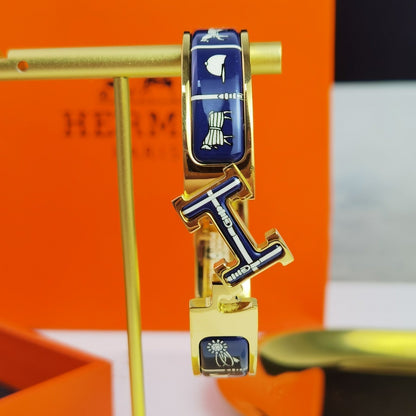 [LUCKY LOVE]H COUVERTURES DARK BLUE BRACELET