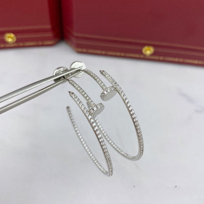 [LUCKY LOVE]JUSTE EARRINGS FULL DIAMONDS 1.8MM
