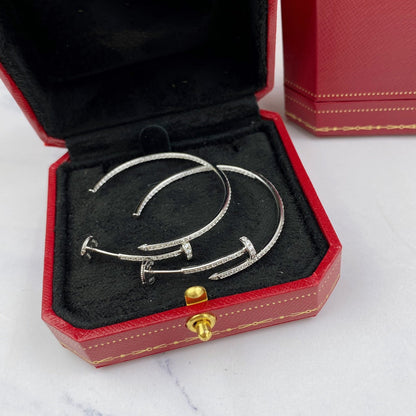 [LUCKY LOVE]JUSTE EARRINGS FULL DIAMONDS 1.8MM