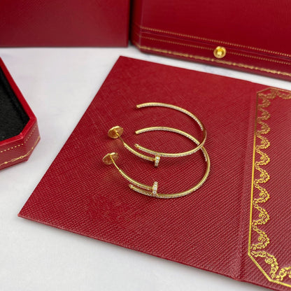 [LUCKY LOVE]JUSTE EARRINGS FULL DIAMONDS 1.8MM