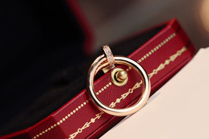 [LUCKY LOVE]JUSTE RING 2.65MM PINK GOLD DIAMOND