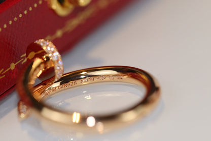 [LUCKY LOVE]JUSTE RING 2.65MM GOLD DIAMOND
