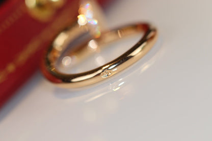 [LUCKY LOVE]JUSTE RING 2.65MM GOLD DIAMOND