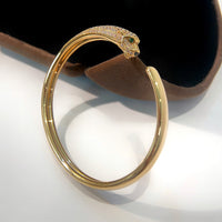 [LUCKY LOVE]PANTHERE GOLD DIAMOND OPEN BRACELET