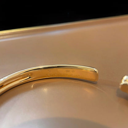 [LUCKY LOVE]PANTHERE GOLD OPEN BRACELET