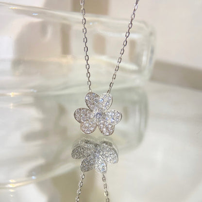 [LUCKY LOVE]FLOWER DIAMOND NECKLACE