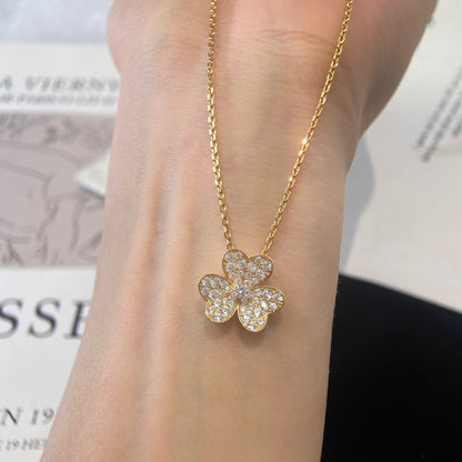 [LUCKY LOVE]FLOWER DIAMOND NECKLACE