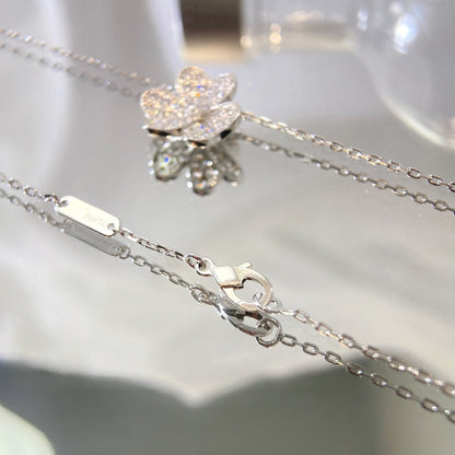 [LUCKY LOVE]FLOWER DIAMOND NECKLACE