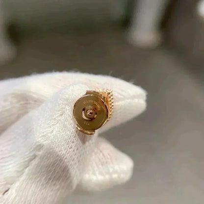 [LUCKY LOVE]HEART CARNELIAN STUD EARRINGS