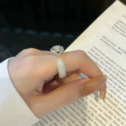 [LUCKY LOVE]PANTHERE 5.5MM ALL DIAMOND RING