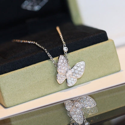 [LUCKY LOVE]BUTTERFLY DIAMOND NECKLACE