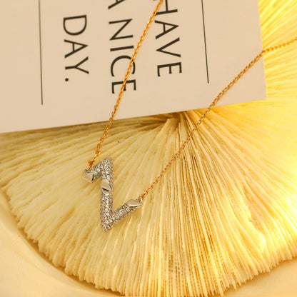 [LUCKY LOVE]VOLT SILVER DIAMOND PEDANT NECKLACE