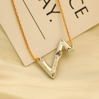 [LUCKY LOVE]VOLT SILVER DIAMOND PEDANT NECKLACE
