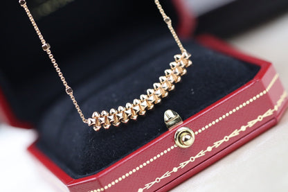 [LUCKY LOVE]CLASH PINK GOLD NECKLACE