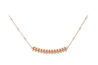 [LUCKY LOVE]CLASH PINK GOLD NECKLACE