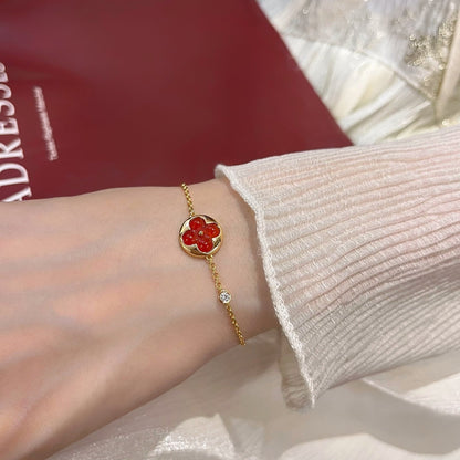 [LUCKY LOVE]SUN PEDANT CARNELIAN BRACELET