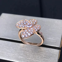 [LUCKY LOVE]BUTTERFLY PINK GOLD DIAMOND RING