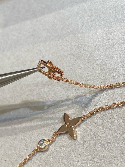 [LUCKY LOVE]STAR DIAMOND PINK GOLD BRACELET