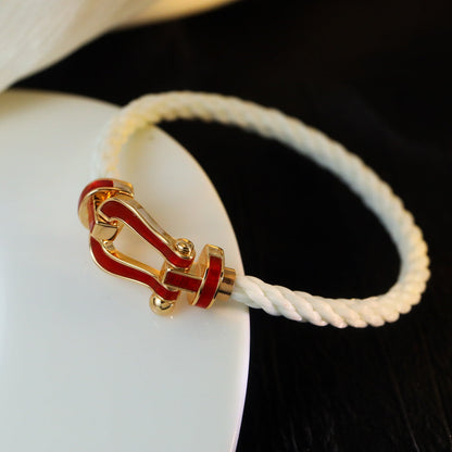 [LUCKY LOVE]FORCE 10 WHITE TEXTILE DIAMOND PAVED