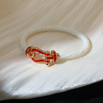 [LUCKY LOVE]FORCE 10 WHITE TEXTILE DIAMOND PAVED