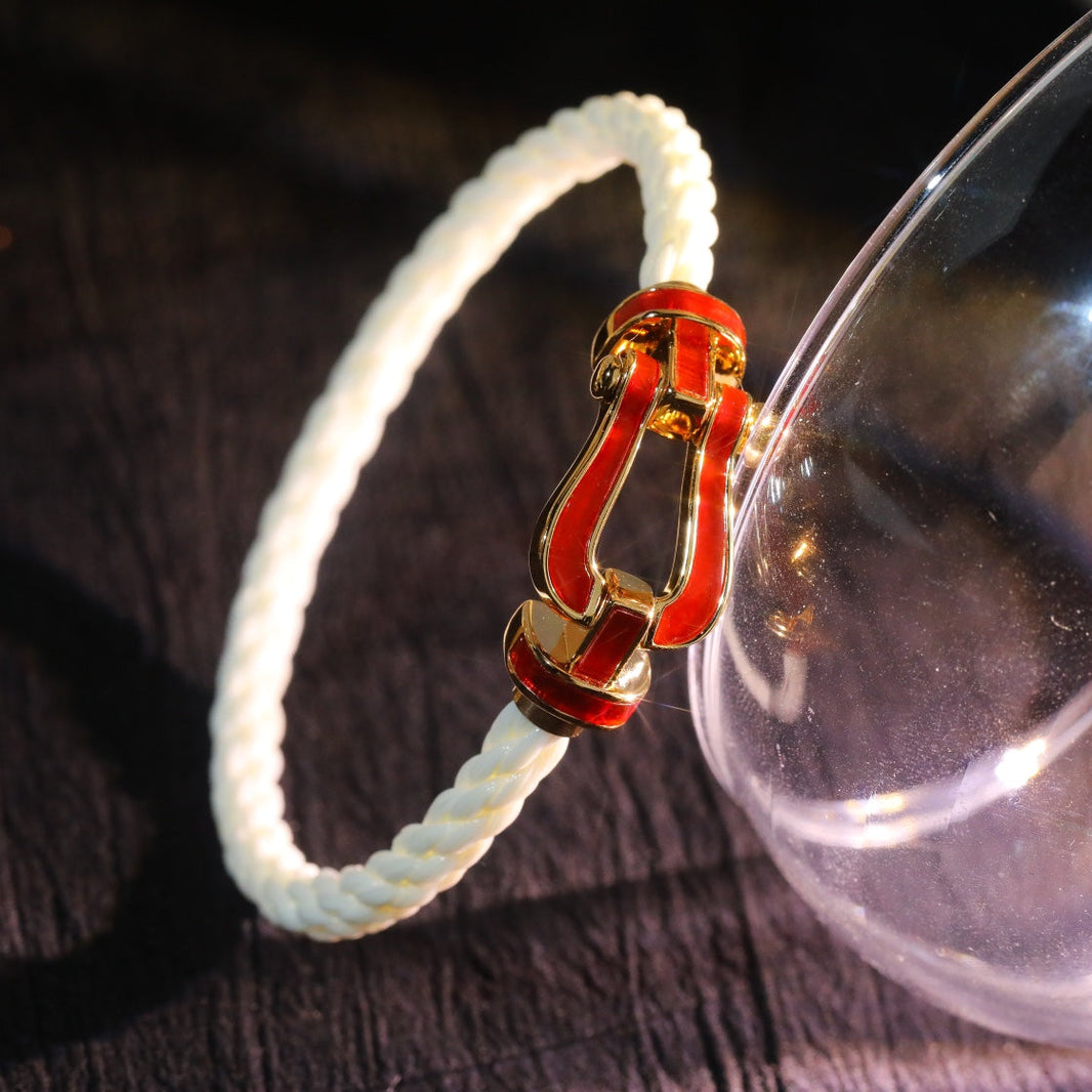 [LUCKY LOVE]FORCE 10 WHITE TEXTILE DIAMOND PAVED