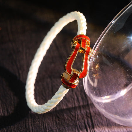 [LUCKY LOVE]FORCE 10 WHITE TEXTILE DIAMOND PAVED