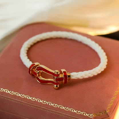 [LUCKY LOVE]FORCE 10 WHITE TEXTILE DIAMOND PAVED