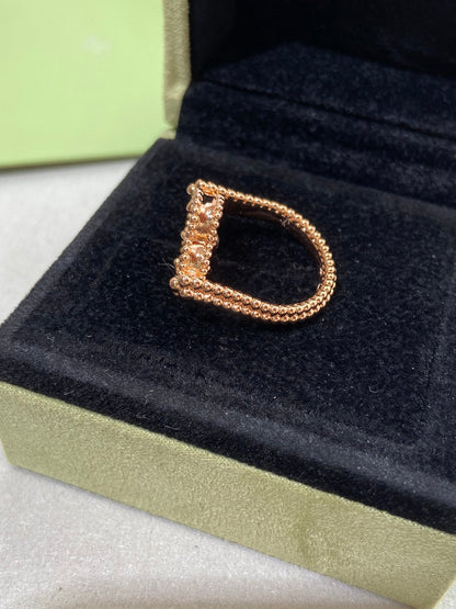 [LUCKY LOVE]CLOVER RIVERSIBLE RING ROSE GOLD COLLECTION