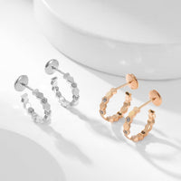 [LUCKY LOVE]BEE LOVE DIAMOND HOOP EARRINGS