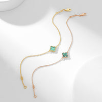 [LUCKY LOVE]CLOVER BRACELET MALACHITE 1 MOTIF