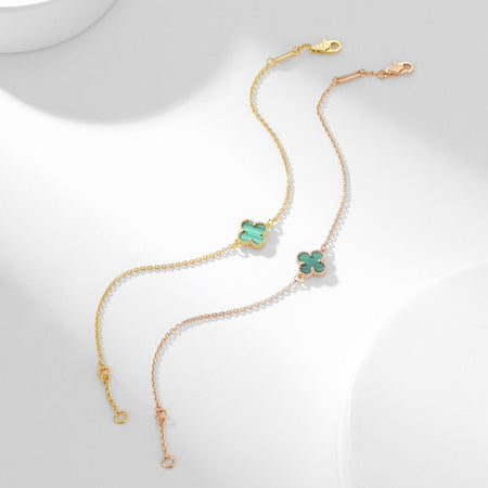 [LUCKY LOVE]CLOVER BRACELET MALACHITE 1 MOTIF