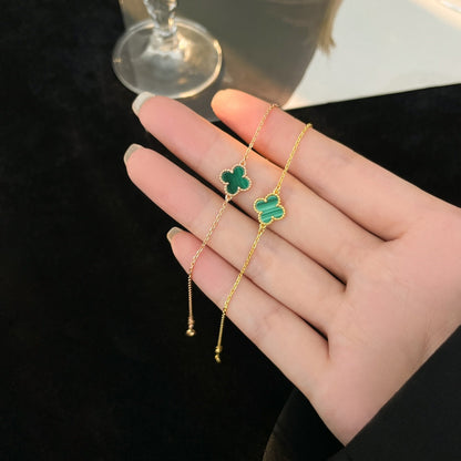 [LUCKY LOVE]CLOVER BRACELET MALACHITE 1 MOTIF
