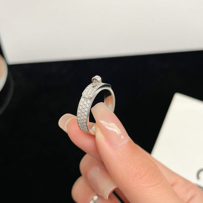 [LUCKY LOVE]KELLY SILVER DIAMOND RING