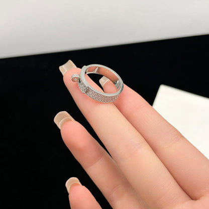 [LUCKY LOVE]KELLY SILVER DIAMOND RING
