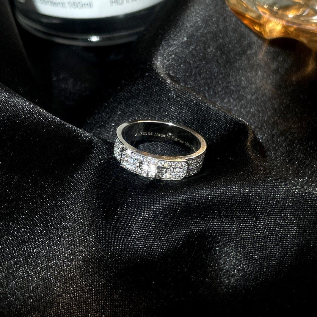 [LUCKY LOVE]KELLY SILVER DIAMOND RING