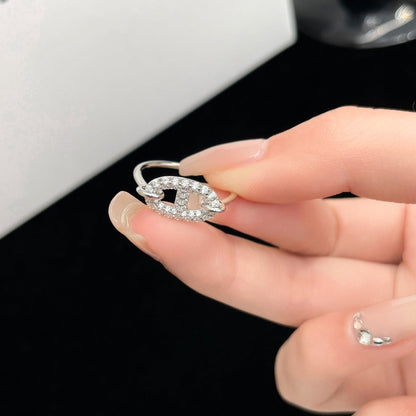 [LUCKY LOVE]RONDE SMALL SILVER DIAMOND RING