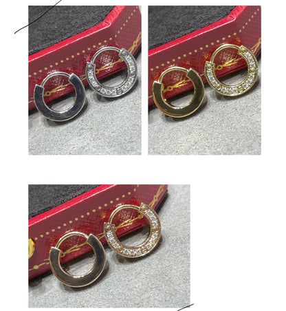 [LUCKY LOVE]LOVE DIAMOND EARRINGS