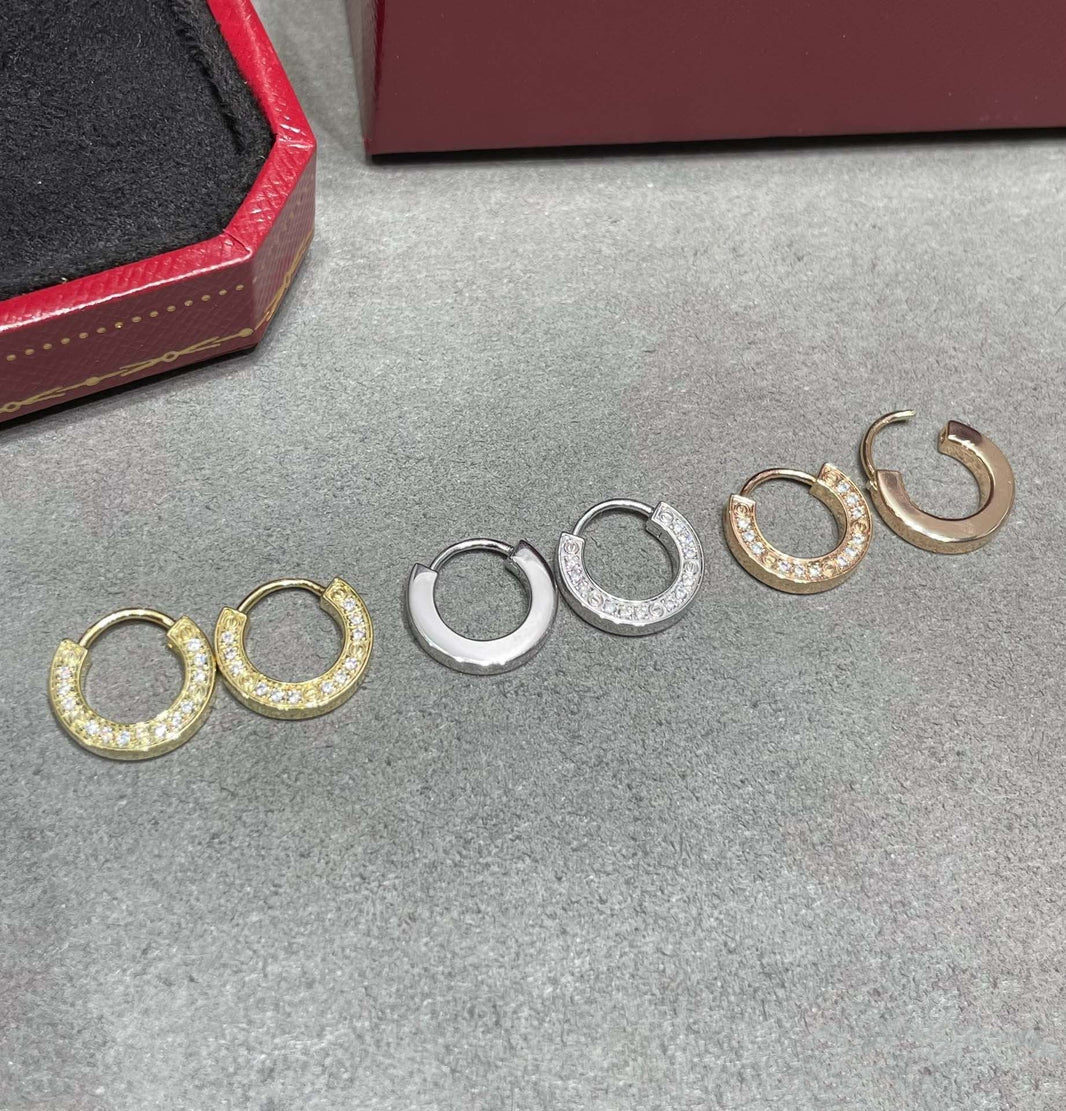 [LUCKY LOVE]LOVE DIAMOND EARRINGS