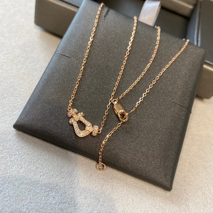 [LUCKY LOVE]FORCE 10 DIAMOND PINK GOLD NECKLACE MINI MODEL