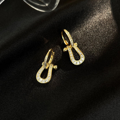 [LUCKY LOVE]FORCE 10 FULL DIAMOND DROP EARRINGS MEDIUM MODEL